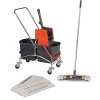 Upratovací vozík sada vedro 2x17l lis/rukoväť/držiak/4 mopy oceľová rúrka VERMOP (Farba Vedro 2x17l lis/rukoväť/držiak/4 mopy, Veľkosť Oceľová rúra)