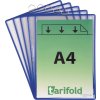 Priehľadná kapsa z PVC nereflexná DIN A4 5 ks/bal TARIFOLD (Farba PVC nereflexné, Veľkosť DIN A4 modrá 5ks/bal.)