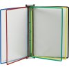 Nástenný držiak (Farba 10 zobrazovacích tabúľ, rôzne farby, Veľkosť s drôteným rámom, potiahnuté plastom vhodné pre formát DIN A4)