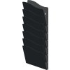 Držiak na letáky (Farba H560xŠ240xDmm, Veľkosť Počet priehradiek 7 DIN A4 Kovová čierna)