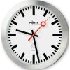 Hodiny (Farba Rádiom riadené hodiny hliník matná strieborná, Veľkosť Ø 300 mm 1,5 V Tyč Ø 300 mm)