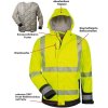 Zimná hi-vis softshellová bunda ELYSEE (Farba Veľkosť XL, Veľkosť žltá/čierna)