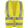 Vesta s vysokou viditeľnosťou veľkosť univerzálna EN 20471 cl. 2 ASATEX (Farba Univerzálna veľkosť, Veľkosť žltá s reflexnými pruhmi na ramene EN 20471 cl. 2)