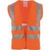 Vesta s vysokou viditeľnosťou veľkosť univerzálna EN 20471 cl. 2 ASATEX (Farba Univerzálna veľkosť, Veľkosť oranžová s reflexnými pruhmi na ramenách EN 20471 cl. 2)