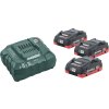 Základná sada akumulátorov 4,0 LiHD 18 V 3 x 4 (LiHD) Ah METABO (Farba 18 V, Veľkosť 3 x 4 (LiHD) Ah)