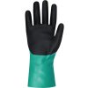 Chemické rukavice CLARINGTON EN 407/EN 388/EN 374 kategória OOP III STRONGHAND (Farba Veľkosť 9 zelená/čierna, Veľkosť EN 407/EN 388/EN 374 Kategória OOP III)