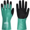 Chemické rukavice CLARINGTON EN 407/EN 388/EN 374 kategória OOP III STRONGHAND (Farba Veľkosť 9 zelená/čierna, Veľkosť EN 407/EN 388/EN 374 Kategória OOP III)