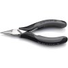 Elektronické uchopovacie kliešte  Celková dĺžka 115 mm ESD Ploché okrúhle čeľuste zrkadlovo le (Farba Celková dĺžka 115 mm ESD, Veľkosť Ploché okrúhle čeľuste zrkadlovo leštený tvar 2)
