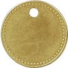 Značka náradia 334-030 mosadz kruhový (Farba mosadz, Veľkosť okrúhly)