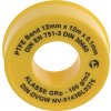 Tesniace pásky PTFE (Farba D12 m Š12 mm D0,1 mm, Veľkosť biela 100 g/m²  rolka)