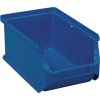 Otvorený úložný box s čelom ProfiPlus stohovateľný ALLIT (Farba L160xŠ102xV75mm, Veľkosť PP modrý stohovateľný)