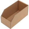 Regálové úložné boxy/krabice (Farba D200xŠ100xV100mm, Veľkosť hnedý 1-stenný kartón)