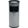 Kombinovaný popolník z oceľového plechu DURABLE (Farba Ø260xH620mm strieborná, Veľkosť Oceľový plech)