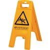 Stojan na výstražné značky (Farba Pozor: nebezpečenstvo pošmyknutia, Veľkosť Š 280 x V 580 mm žltá / čierna)