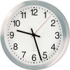 Hodiny (Farba Rádiom riadené hodiny hliník matná strieborná, Veľkosť Ø 400 mm 1,5 V Číslice Ø 400 mm)