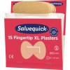 Náplasťové prúžky Salvequick elastické 6 náplní. 15 ks SALVEQUICK (Farba elastický, Veľkosť 6 náplňových balení po 15 ks)