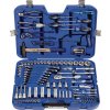 Kufrík na nástrčné kľúče/ručné náradie  131 dielov s krúžkovými račňovými kľúčmi (Farba 131-dielna súprava, Veľkosť s krúžkovými račňovými kľúčmi)