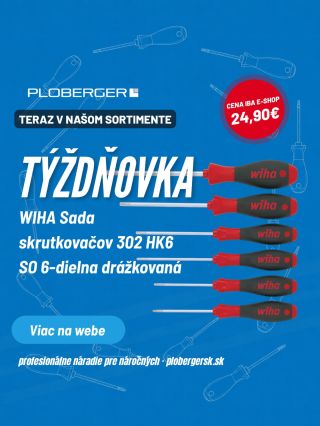 TÝŽDŇOVKA PLOBERGER SK prináša profesionálne skrutkovacie náradie za akciovú cenu. Tentokrát sme do týždennej akcie...