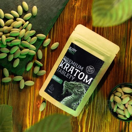 Kratom premium lisované tablety Green (Zelený)