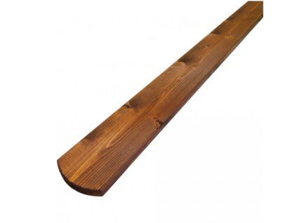 Plotovka severský smrk půlkulatá 95x18mm ořech