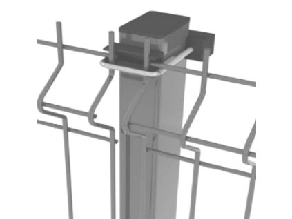2562 obdlznikovy stlpik bez otvorov pozinkovany 2400 40 x 60 1 2 mm