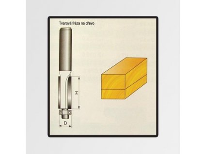 42825 freza tvarova do dreva 10x25mm