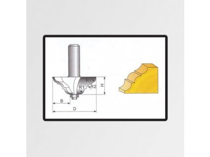 42888 freza tvarova do dreva 34 4x12 7x12 7x3 96x3 14mm