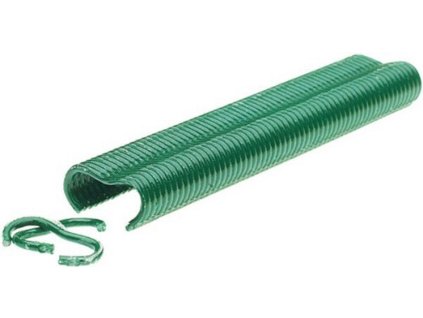 4335 sponky omega na uchytenie pletiva zelene 1000 ks bal
