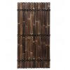 PANEL Z POLKRUHOVÝCH BAMBUSOVÝCH TYČÍ TMAVOHNEDÝ 100 x 240 c