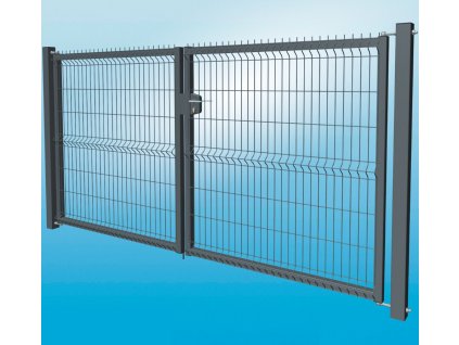 BRÁNA EGIDIA® 3D DVOJKRÍDLOVÁ - ZELENÁ, 2030 x 3500 mm