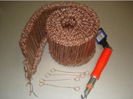 VIAZACÍ DRÔT S OČKOM 160 mm / 1000 ks - POMEDENÝ