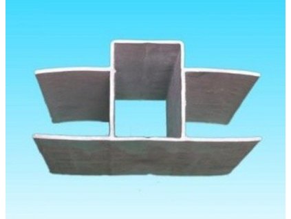 PVC DRŽIAK PODHRABOVEJ DOSKY 20 cm - SIVÝ, PRE STĹPIKY 60 x 40 mm - ŠÍRKA DOSKY 4 cm