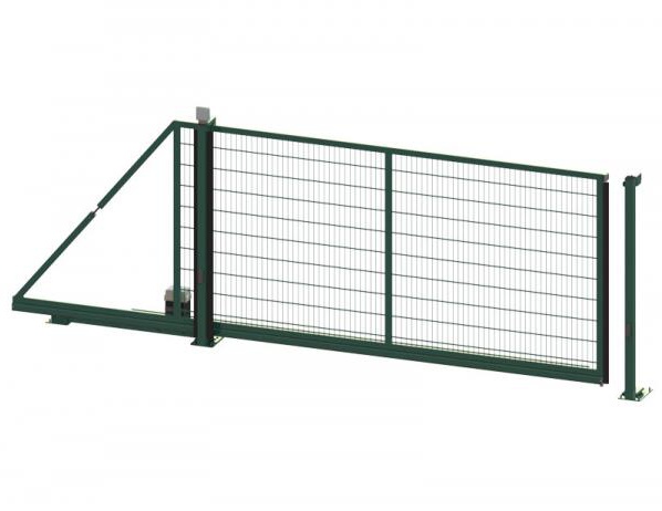 Betafence Sp.z o.o. SAMONOSNÁ POSUVNÁ BRÁNA EGIDIA® SC ESSENTIAL S PRÍPRAVOU NA MOTORIZÁCIU, ANTRACITOVÁ, 3500 x 800 mm