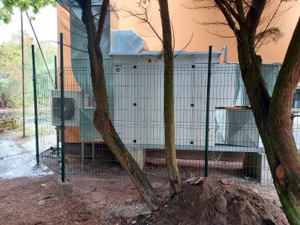 Oplocení vzduchotechniky ZŠ