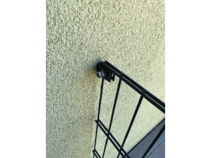 Příchytka panelu 3D a 2D koncová,k uchycení do zdi nebo sloupku - antracit