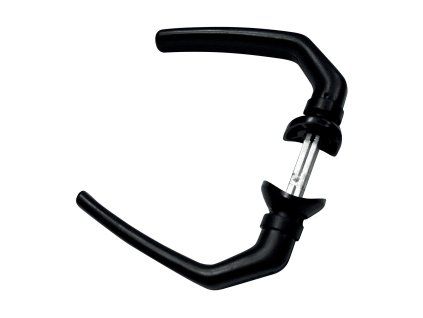 klika pvc na kulaty profil cerna 8595068412855