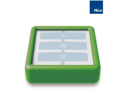 Gumový čtvercový obal pro vys. NiceWay s lankem na klíče, zelený