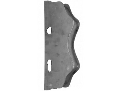 Kazetová sestava pro branku 250x95x40mm, otvor pro kliku ø 19,5mm, na profil 40x40mm, hladká, pro zámek ZM90/80