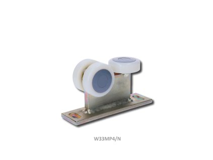 Vozík s pevnou základňou pre profil 60x60x3mm, polyamidové kolieska