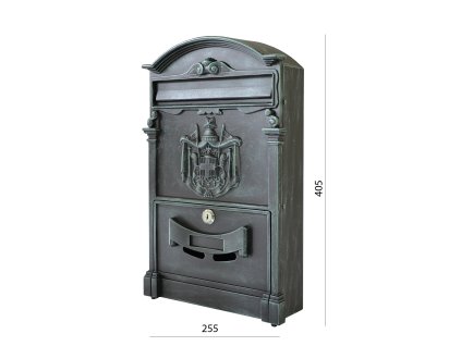 Poštovní schránka H 405 x L 255 x W 90 mm