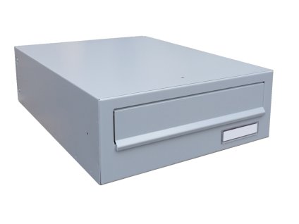 Poštovní schránka (300x110x385 mm), max. formát listu: C6, šedá