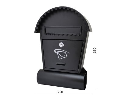 DOPRODEJ Poštovní schránka H 250 x L 330 x W 50 mm