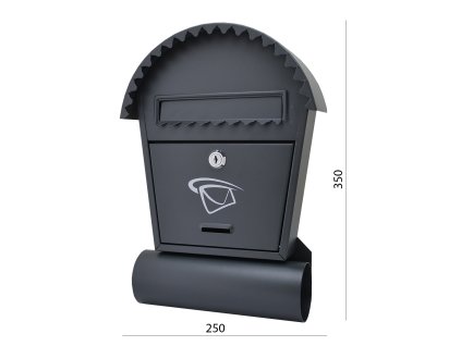 DOPRODEJ Poštovní schránka H 250 x L 330 x W 50 mm