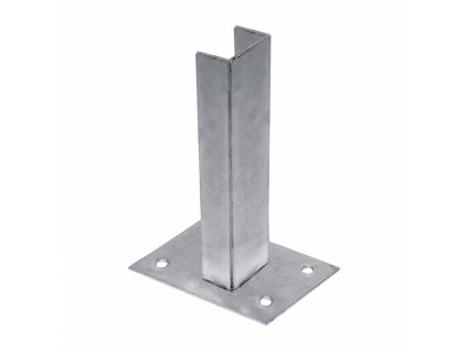 zn patka k montazi sloupku na betonovy zaklad pro sloupky profilu 60 x 40 mm 8595068421123
