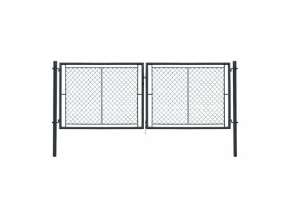 dvoukridla brana ideal ii poplastovana zn pvc rozmer 3605 x 1200 mm barva antracit ral 7016 8595068453209