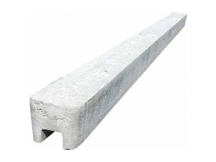Betonový sloupek koncový (hladký) pro výšku plotu 200 cm