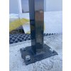 Antracitový plotový sloupek 60x40 s patkou výška 1200 mm