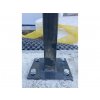Antracitový plotový sloupek 60x40 s patkou výška 1600 mm