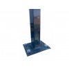 Antracitový plotový sloupek 60x40 s patkou výška 1800 mm