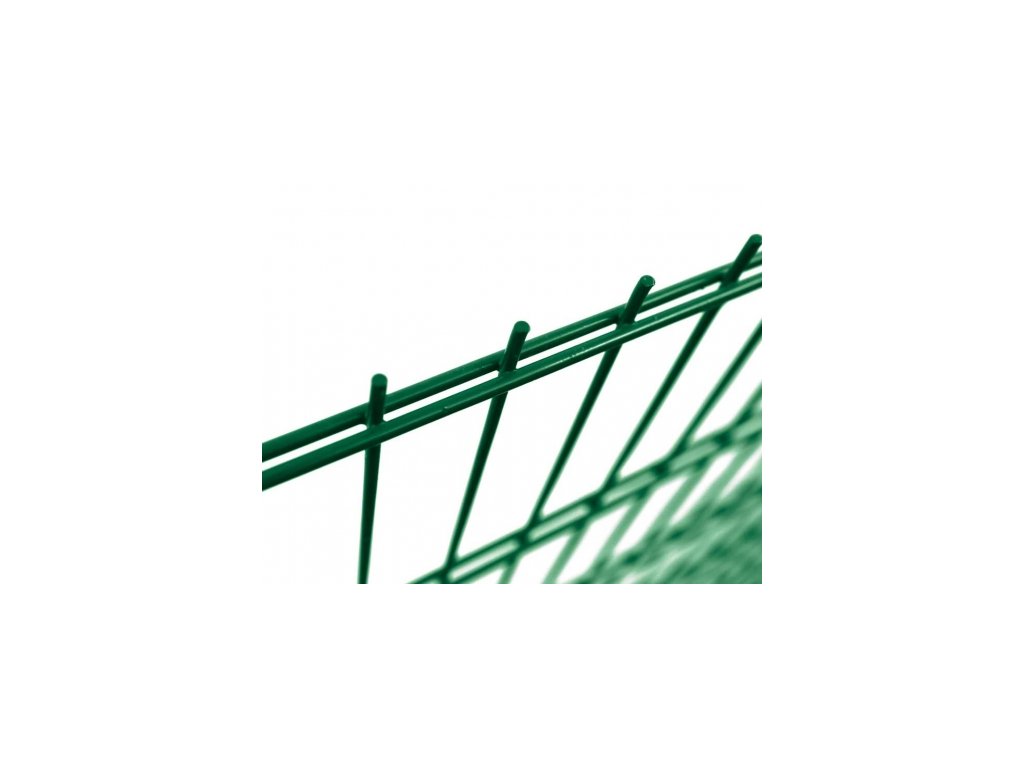 Průmyslový plotový panel 2D zelený Zn+PVC